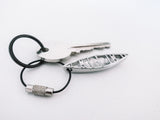 Stainless Steel Canoe Key Ring