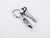 Stainless Steel White Water Kayak Key Ring